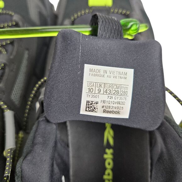 Reebok Zig Kinetica Edge Sneakers GY3576 Men's Sz 10 Black Yellow - Picture 11 of 16